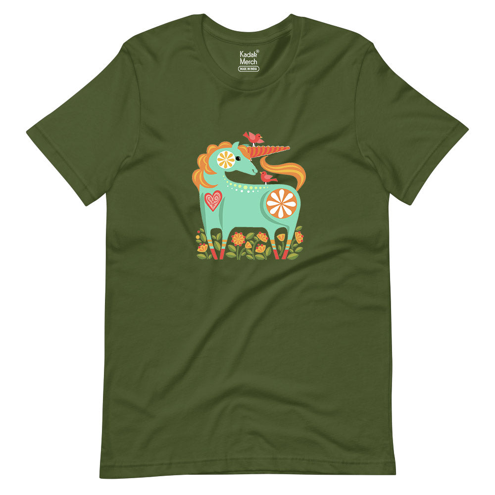 Happy Turquoise Unicorn T-Shirt