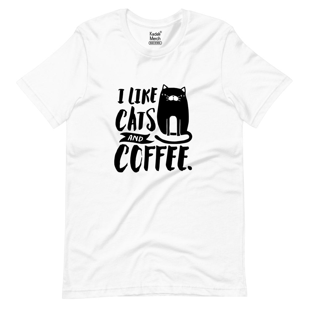 I Like Cats and Coffee T-Shirt