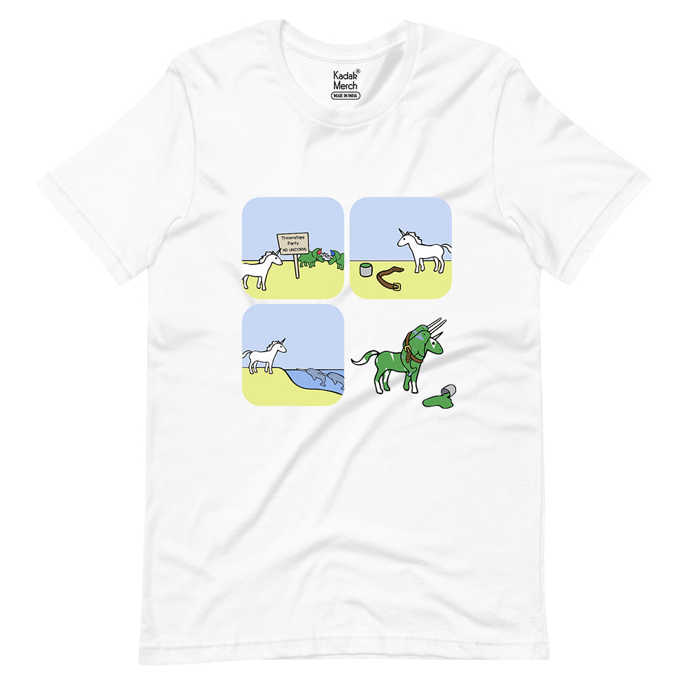 Triceratops Comic Strip T-Shirt