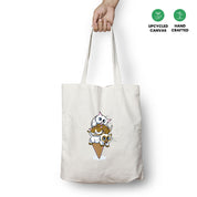 Kitty's On a Cone Tote Bag