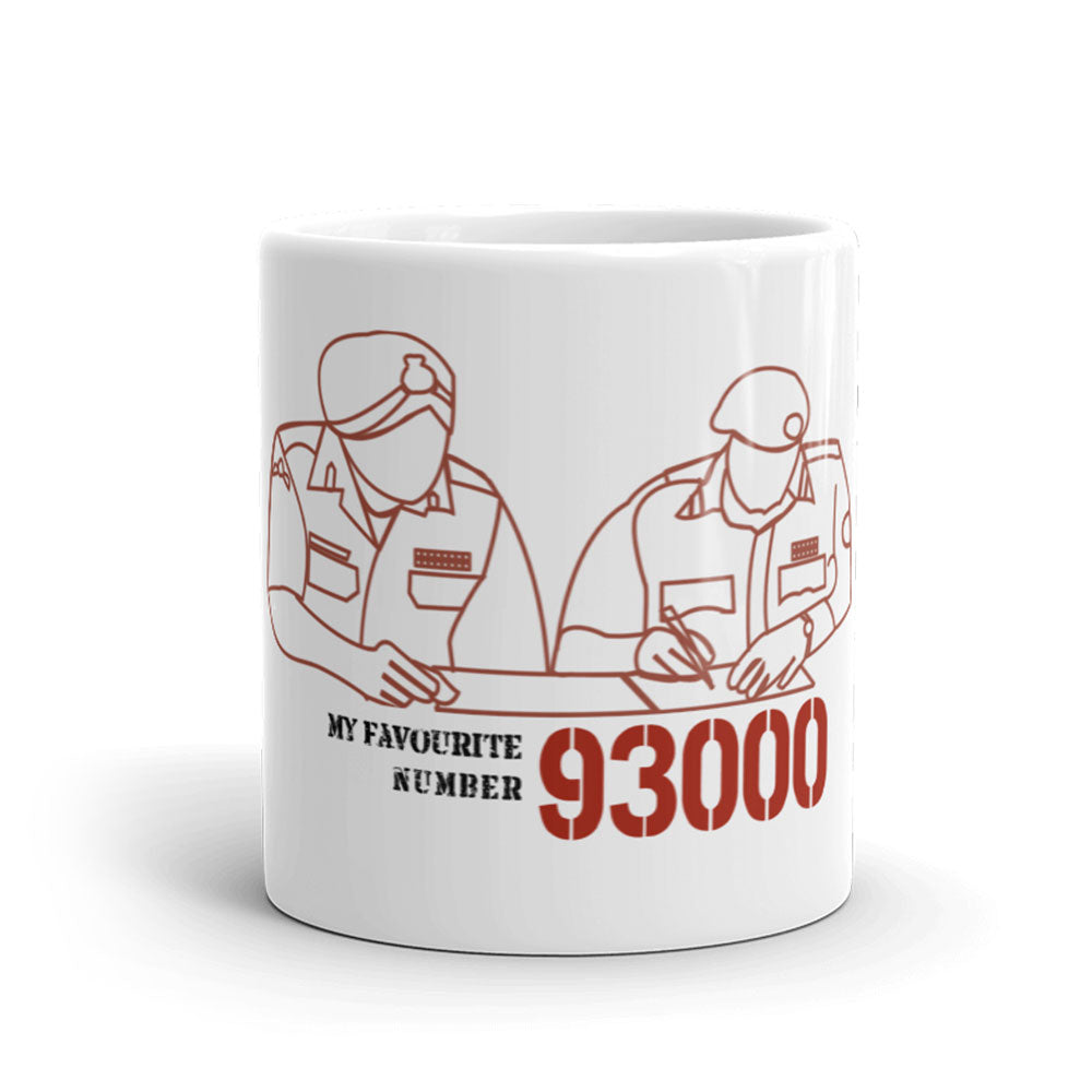 My Favourite Number is 93000 (Surrender) Mug