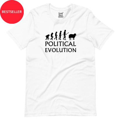 Political Evolution T-Shirt Xs / White T-Shirts
