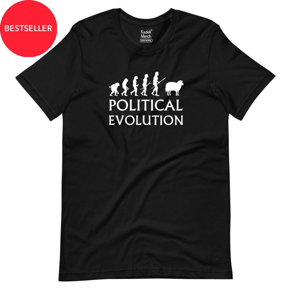 Political Evolution T-Shirt Xs / Black T-Shirts