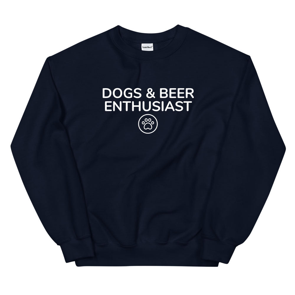 Dogs & Beer Enthusiast Sweatshirt
