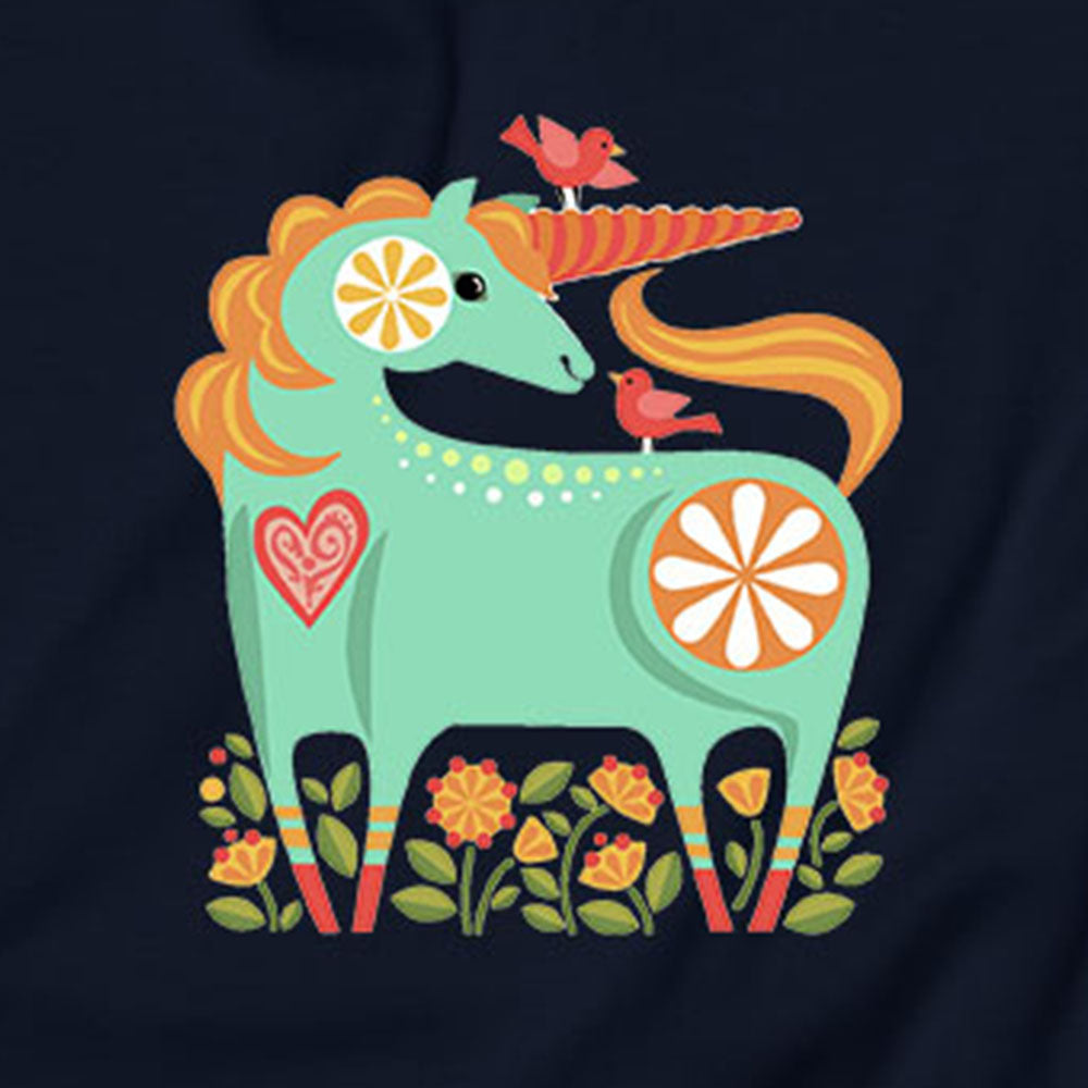 Happy Turquoise Unicorn Sweatshirt