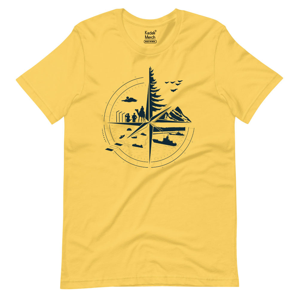 Military Compass T-Shirt – KadakMerch