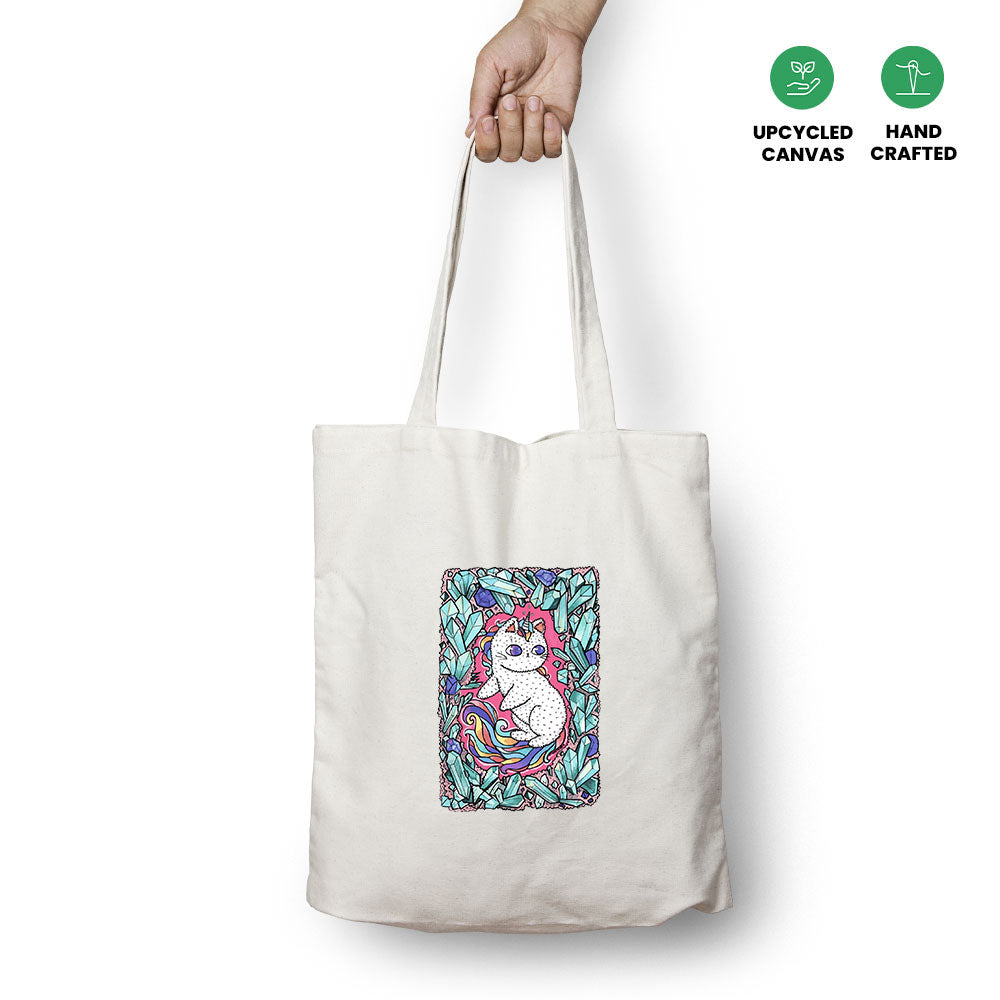 Unicorn Kitty Tote Bag