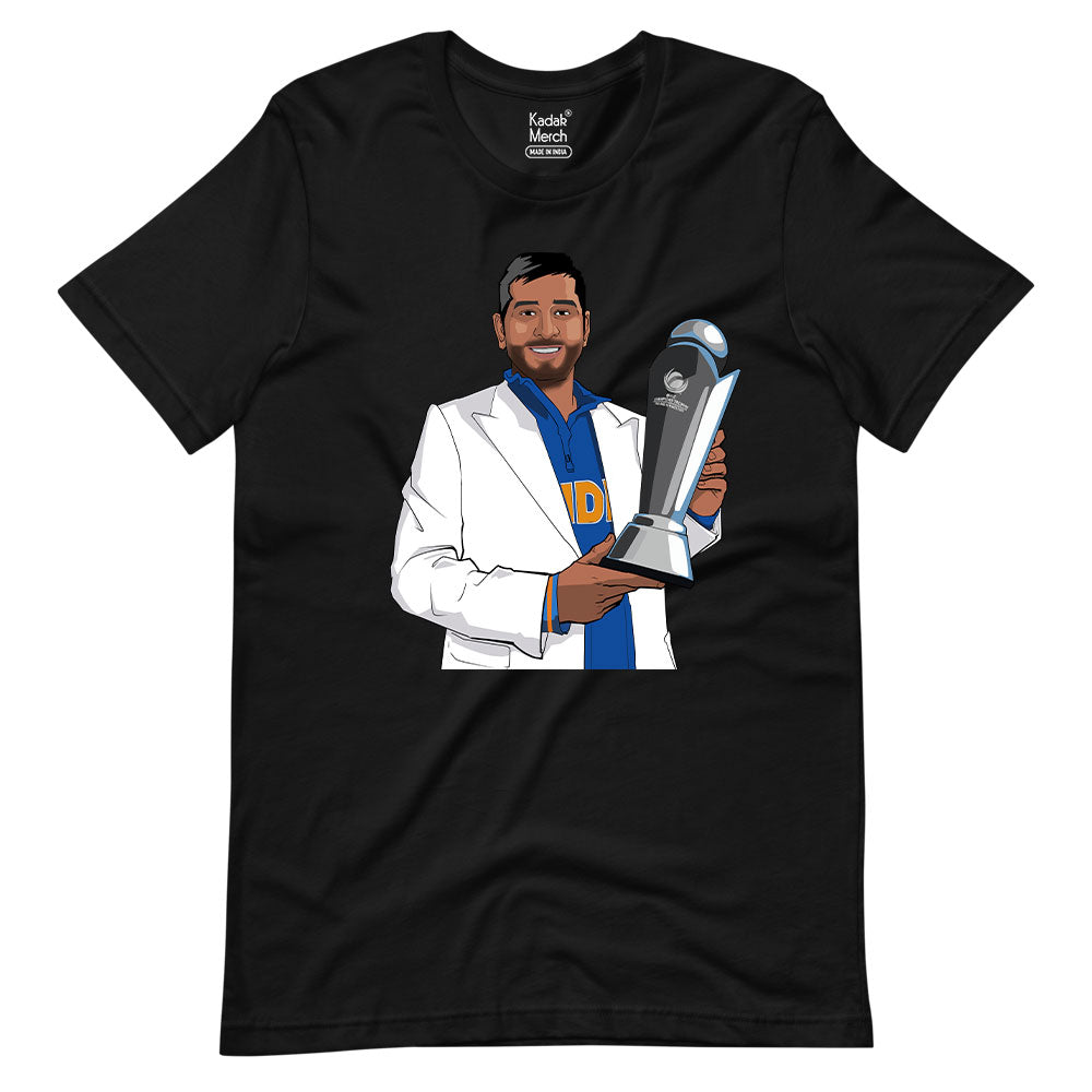 Dhoni Classic Champions Trophy Victory T-Shirt