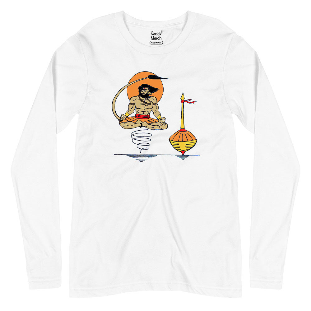 Meditating Hanuman Full Sleeves T-Shirt