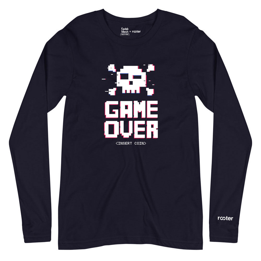 Game Over Skull Full Sleeves T-Shirt