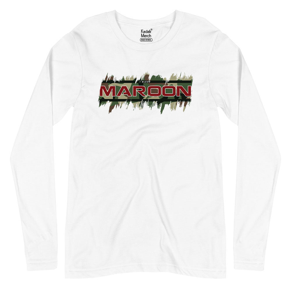I Bleed Maroon Full Sleeves T-Shirt