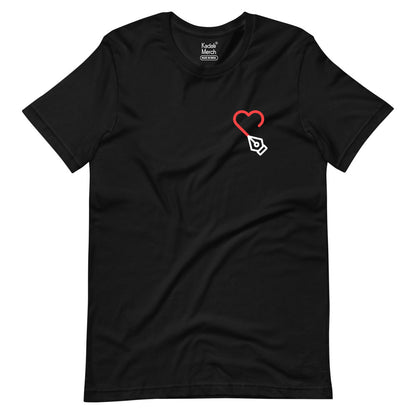 Design with your Heart Illustration T-Shirt