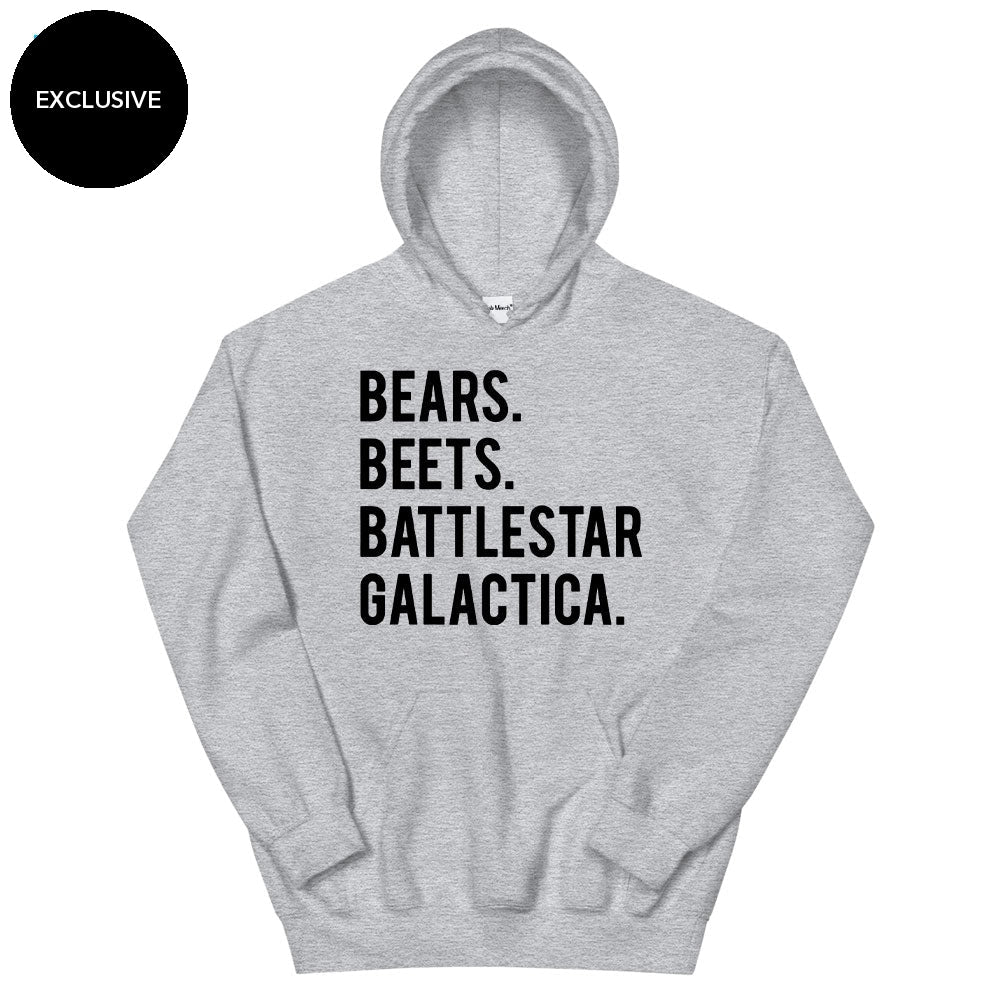 Bears. Beets. Battlestar. Galactica. Hoodie