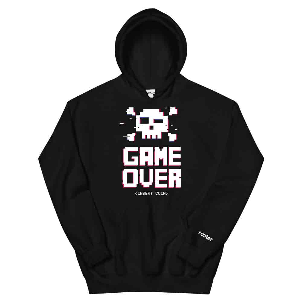 Game Over Skull Hoodie