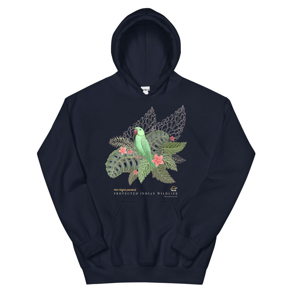 Rose Ringed Parakeet Hoodie