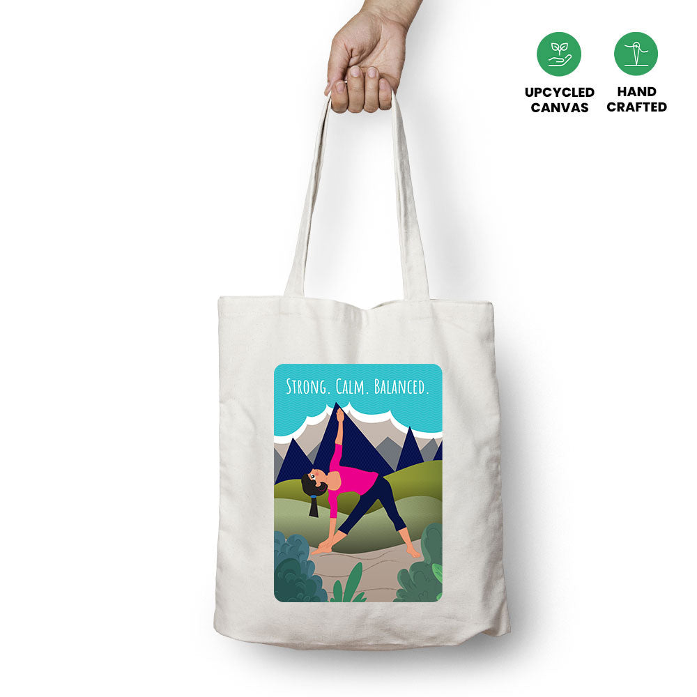 Strong, Calm, Balanced Tote Bag