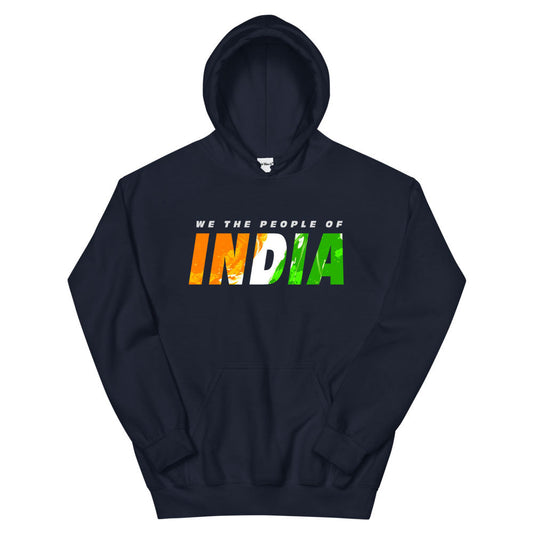 We The People Of India Hoodie Xs / Navy Blue Sweatshirts & Hoodies
