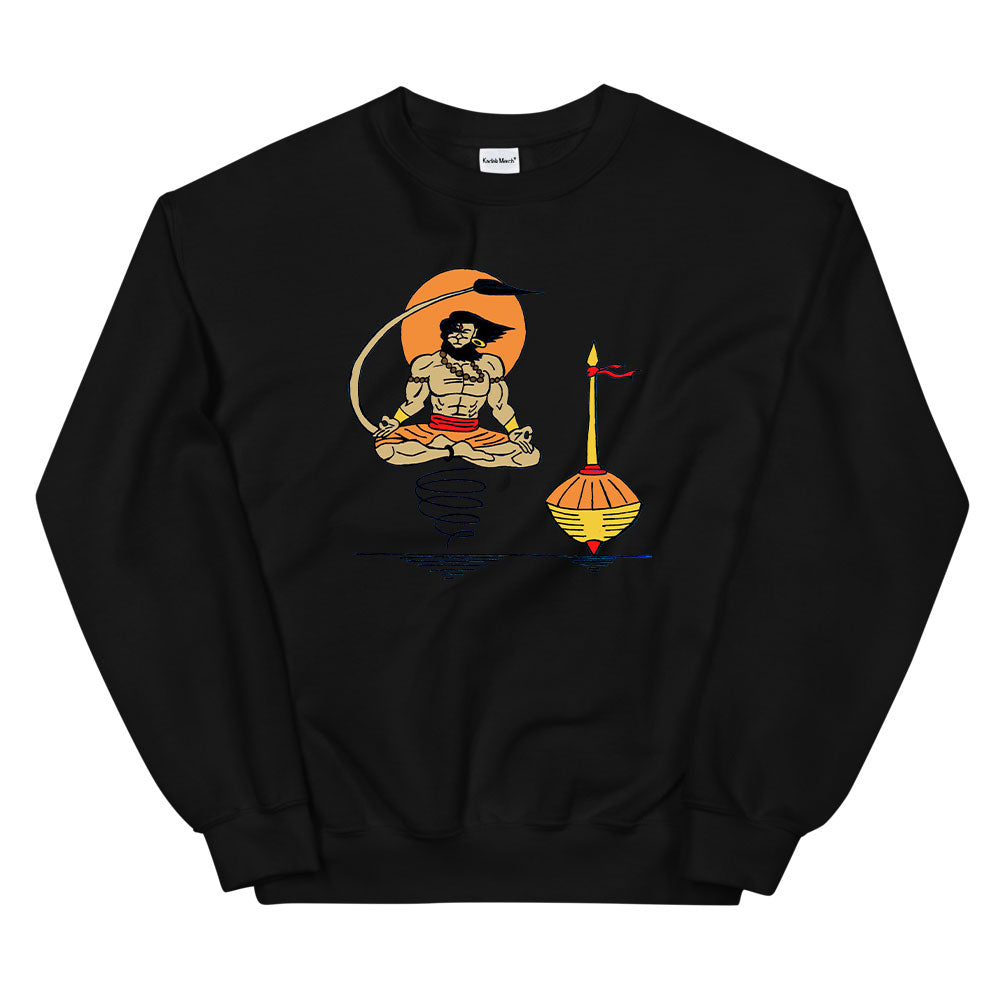 Meditating Hanuman Sweatshirt