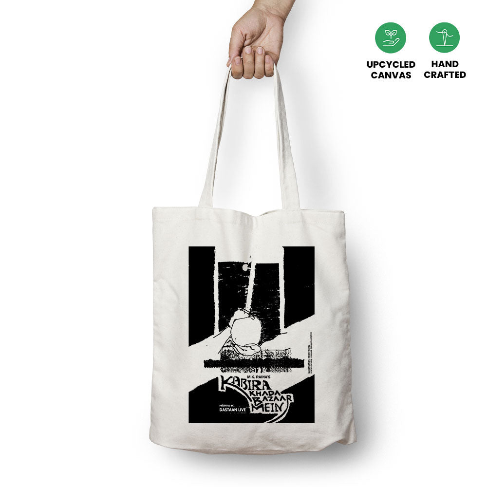 Kabira Khada Bazaar Mein (Black) Tote Bag