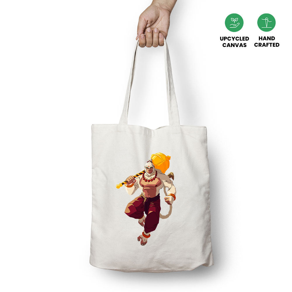 Mighty Hanuman Tote Bag