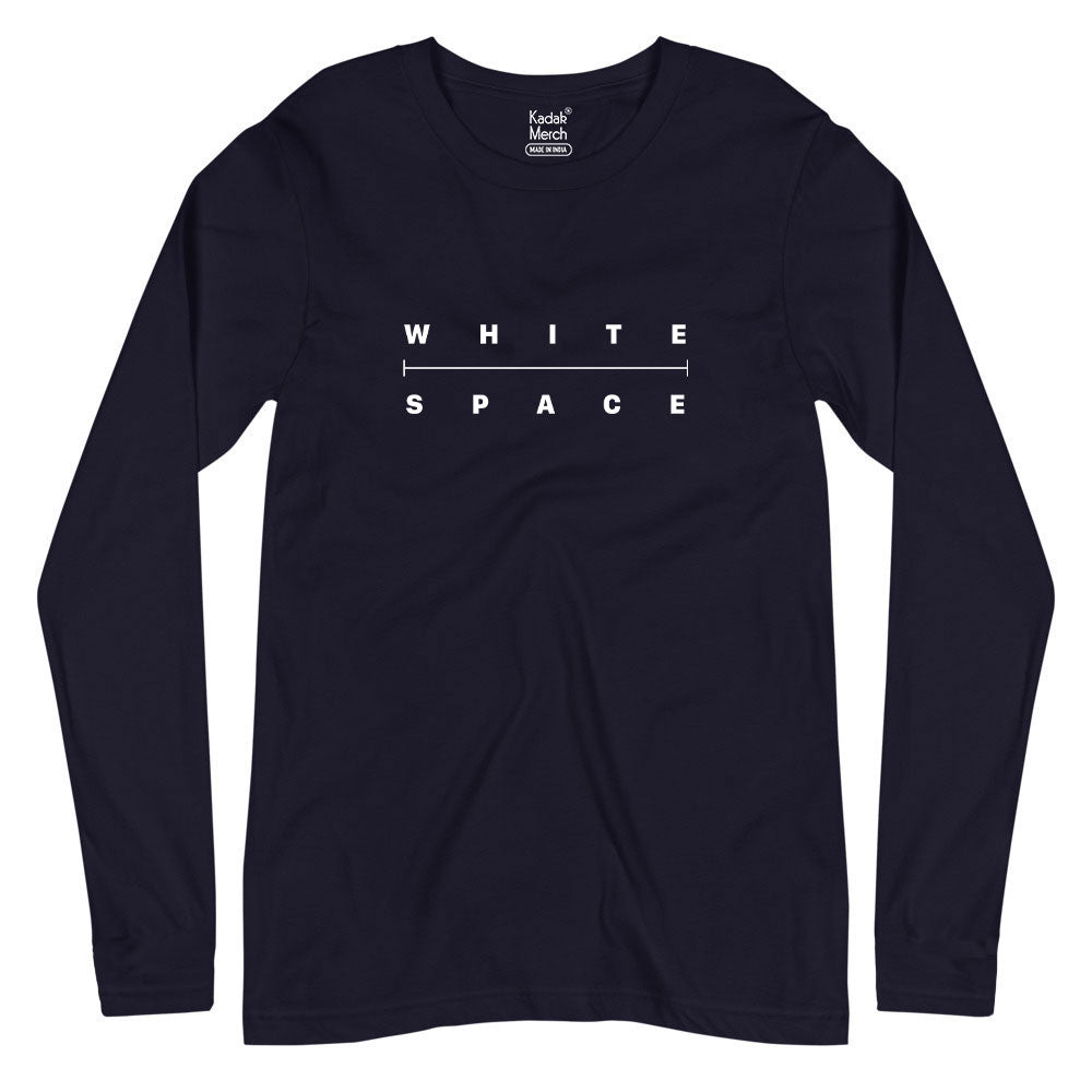 White Space Full Sleeves T-Shirt